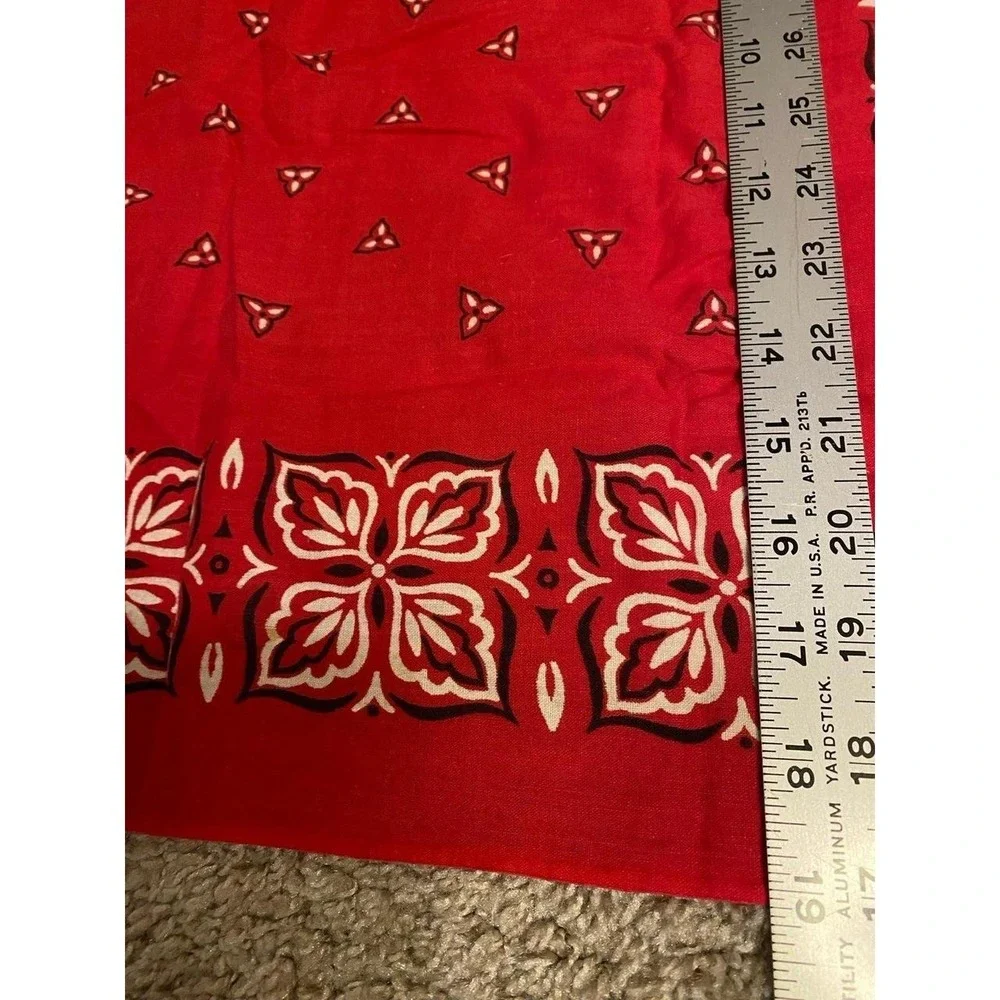 Bandana Washfast Colors All Cotton 14193 Vintage Lot Of Two Cottage Western